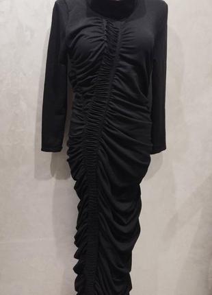 Унікальна сукня максі з драпіруванням турецького виробника tw-3