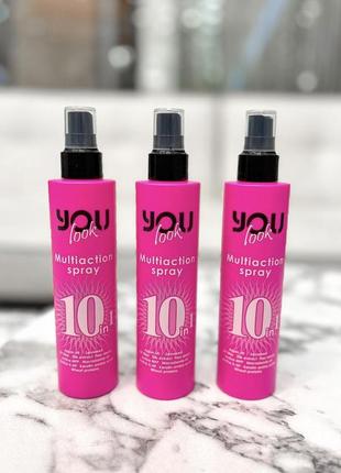 Мультиспрей миттєвої дії 10 в 1 для волосся you look professional 10 in 1 multiaction spray, 200 мл (рожевий)