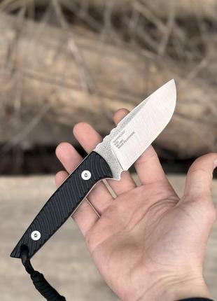 Фіксований ніж teren blade barracuda satin k110 (black g10 wave)