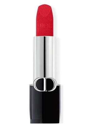 Помада для губ dior rouge refillable lipstick 666 — rouge en diable
