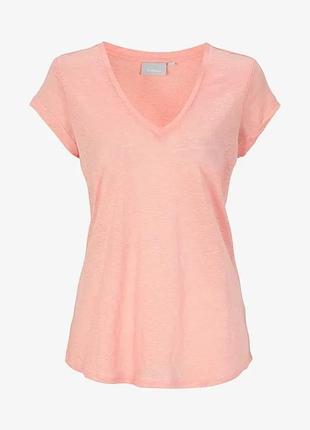 Inwear caurals top pink льняная футболка топ в стиле оверсайз /7716/