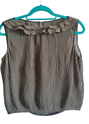 Блуза женская жатка от зара хаки