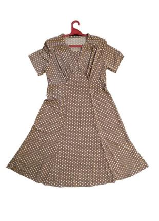 Женское платье в горох, 48-50 размер