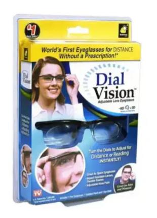 Универсальные очки с регулировкой диоптрий линз для зрения dial vision, унисекс  от -6d до +3d5 фото