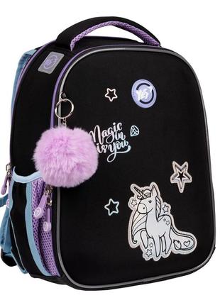 Рюкзак школьный каркасный yes magic rainbow unicorn h-100