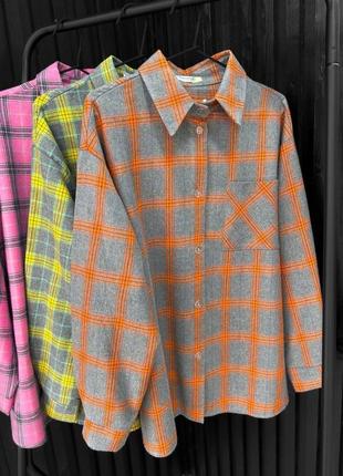 Базовая рубашка в трендовых цветах5 фото