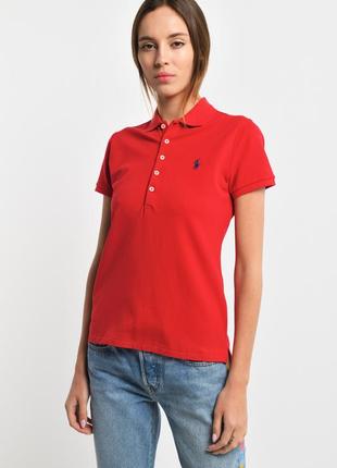 Красная футболка пола из эластичного хлопка