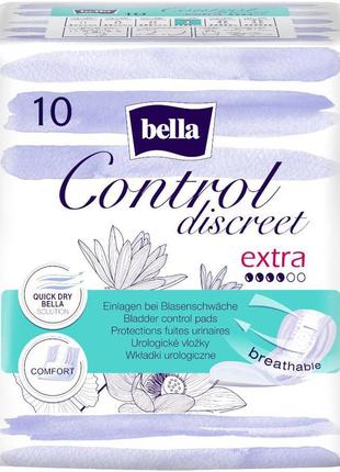Урологічні прокладки bella control discreet extra (10 шт)