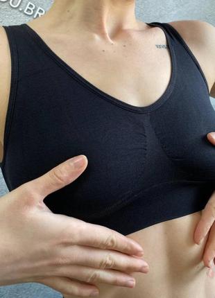 Бюстгальтер бесшовный ahh bra черный