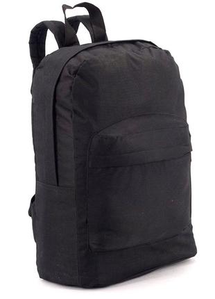 Мужской рюкзак плотный вместительный спортивный polo для парня повседневный городской черный непромокаемый