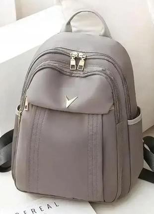 Жіночий міський рюкзак polo сірий нейлоновий
