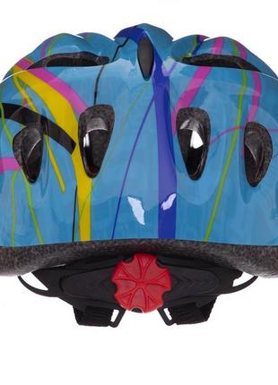 Шлем защитный с механизмом регулировки zelart sk-2861 синий3 фото