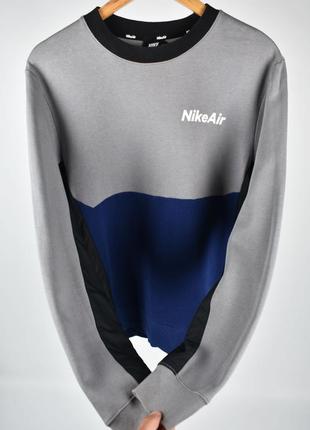 Nike air оригінал чоловічий світшот синій сірий чорний розмір м