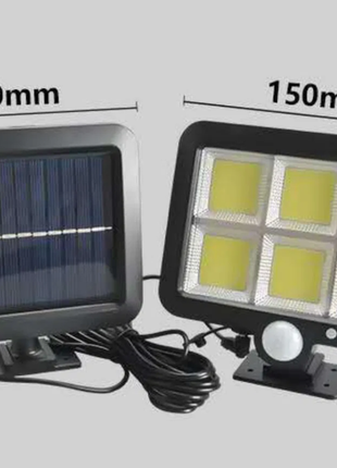 Уличный фонарь с датчиком движения split solar wall lamp на солнечной батарее nf-160c