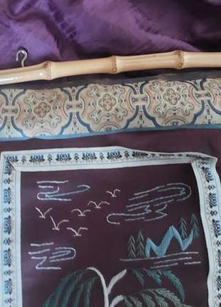 Вьетнамские соломенные коврики на стену и вышивка