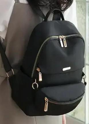 Жіночий рюкзак молодіжний сумка банан norden набір нейлоновий чорний