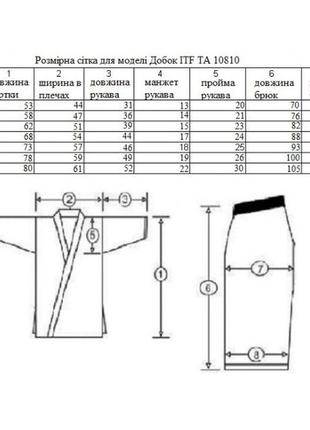 Добок для теквондо ітф із білим коміром daedo itf ta 10810 riber костюм форма одяг для...
