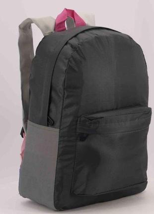 Подростковый молодежный рюкзак девочка style школьный ofxord серый