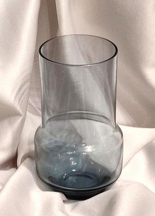 Міні ваза скляна flora serenite grey
