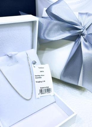 Срібне намисто кольє кулон підвіска ланцюг ланцюжок плетіння стильне класичне мінімалізм срібло проба 925 нове з биркою