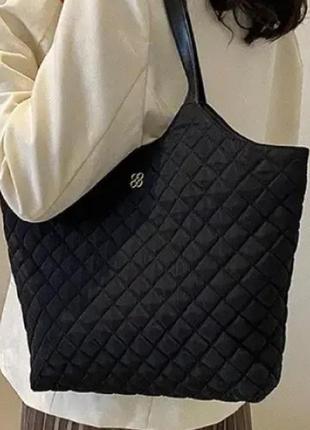 Жіноча стьобана сумка polo чорна