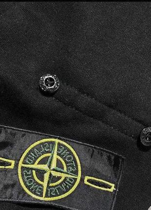 Світшот stone island чорний4 фото
