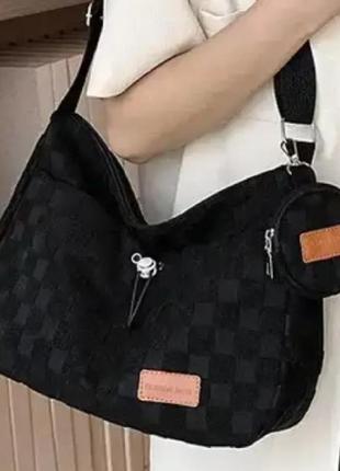 Женская сумка fashion bags черная кросс боди