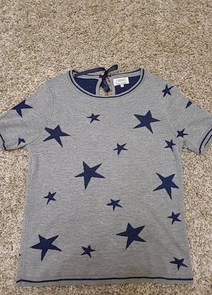 Кофта- футболка з зірками з люрексу