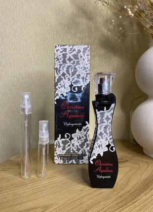 Распив парфюмированной воды christina aguilera- unforgettable edp оригинал! стойкий вечерний сексуальный аромат отливант пробник