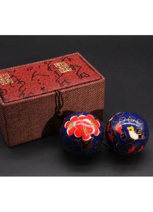 Масажні кулі баодінг пара з емаллю преміум №11