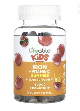 Залізо + вітамін с  дитячі 60 желейок