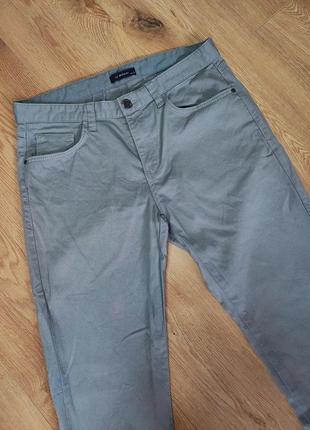 Брюки брюки мужские серые длинные зауженные slim fit lc waikiki man, размер m