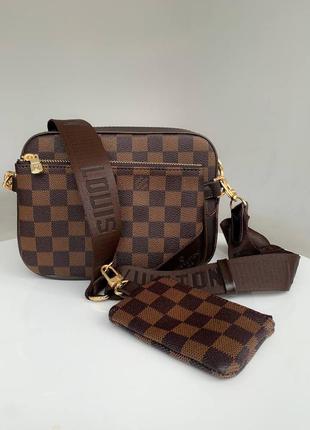 Чоловіча сумка lv crossbag 3/1 brown