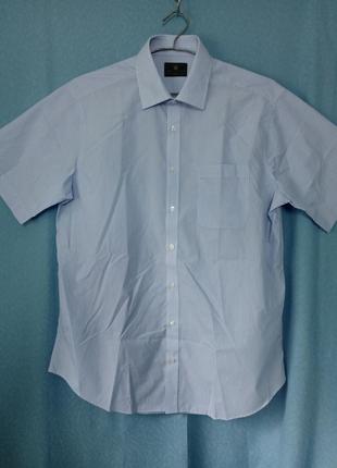 Рубашка мужская летняя в полоски regular fit m&amp;s 42