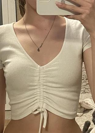 Белый топ zara