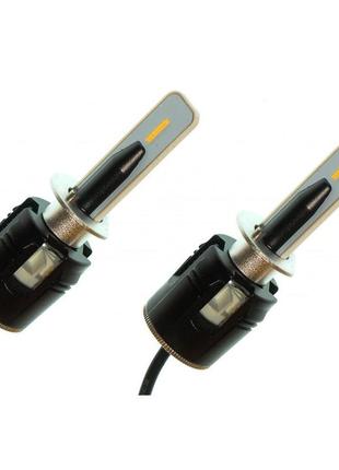 Комплект led ламп baxster pxl h1 6000k 4300lm с кулером (увеличенная светоотдача)