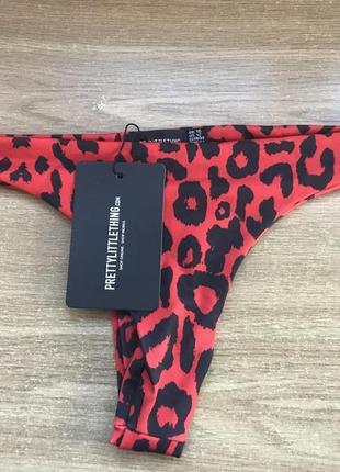 Летние модные женские сексуальные плавки от купальника с леопардовым принтом