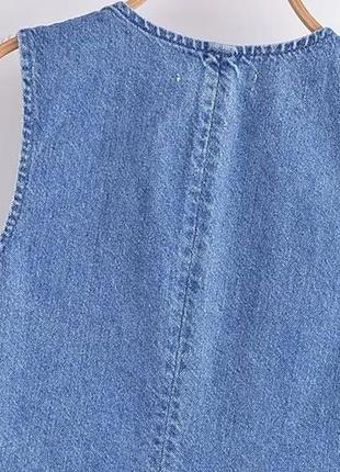 Стильна джинсова жилетка