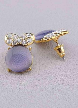 Сережки 'fashion' crystal💜💜💜