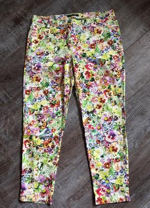 Літні штани в квітковий принт, брюки