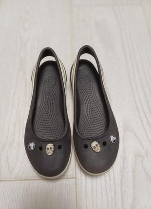 Балетки кроксы crocs, р j3, стелька 22 см (на 34,5 р) отлчиное состояние