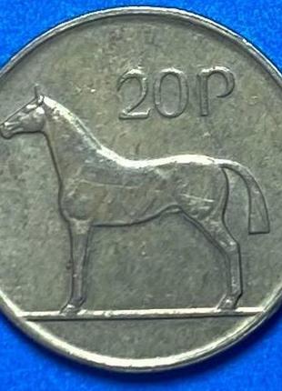 Монета ірландії 20 пенсов 1994 р.