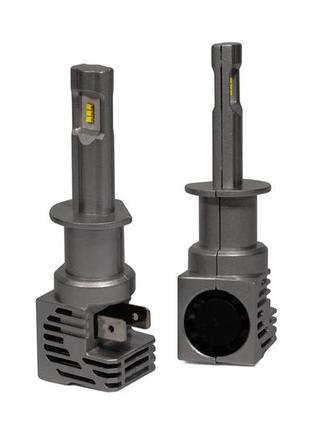 Комплект led ламп headlight m3 h1 (p14,5s) 55w 9-32v 6000k с активным охлаждением
