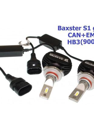 Комплект led ламп baxster s1 gen3 hb3 5000k 4000lm can+ams