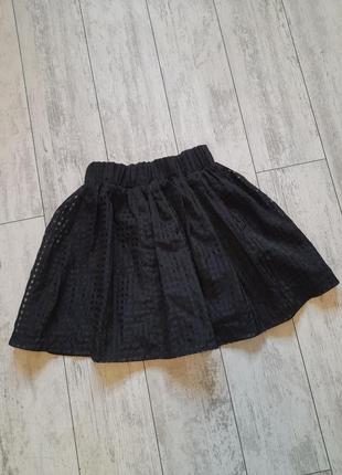 Чорная пышная юбка для девочки 9-11 лет