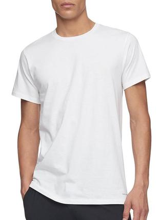 Чоловіча біла базова футболка calvin klein / кельвін кляйн оригінал