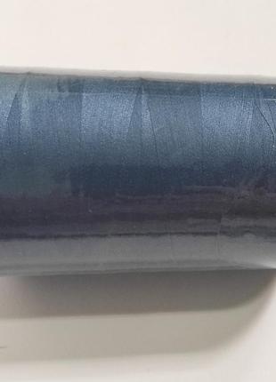 Нитки швейні універсальні 100% поліестер 40/2 peri 4000 ярдів сіро синій 061