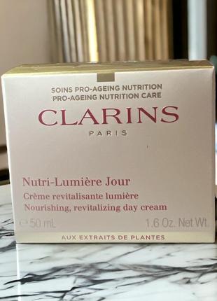 Clarins nutri-lumiere jour денний омолоджувальний крем 50ml тестер