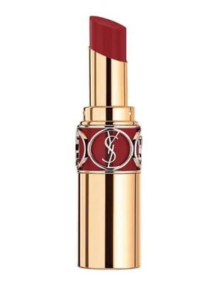 Помада для губ woman saint laurent loafers anais slingback slippers ysl vernis rouge volupte shine oil-in-stick 130 tester  3.2 g.