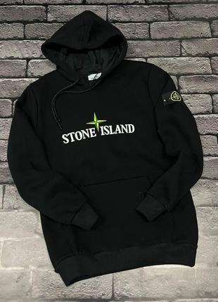 Худі чорне stone island